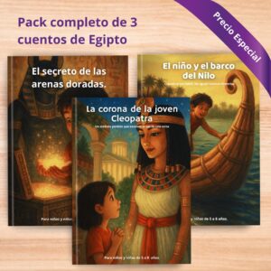 Pack de 3 cuentos: Aventuras en el Antiguo Egipto